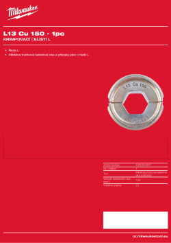MILWAUKEE L13 Cu 150 4932464507 A4 PDF