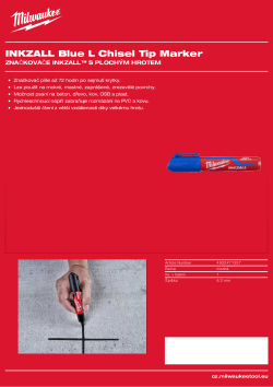 MILWAUKEE INKZALL™ značkovač s plochým hrotem L 4932471557 A4 PDF
