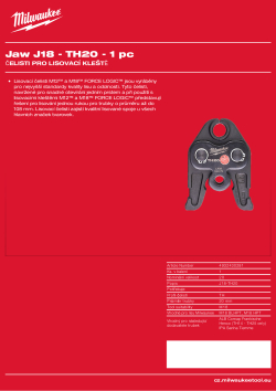 MILWAUKEE Press Jaws 4932430281 A4 PDF