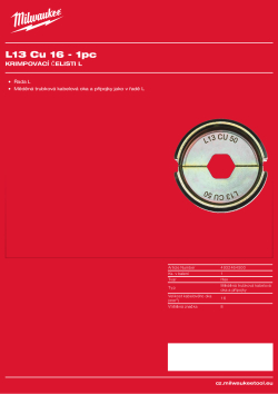 MILWAUKEE L13 Cu 16 4932464500 A4 PDF