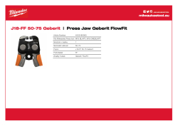 MILWAUKEE Press Jaws GEBERIT 4932480983 A4 PDF
