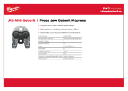 MILWAUKEE Press Jaws GEBERIT 4932480886 A4 PDF