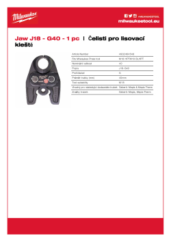 MILWAUKEE Press Jaws 4932464548 A4 PDF