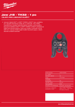 MILWAUKEE Press Jaws 4932430286 A4 PDF