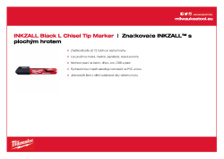 MILWAUKEE INKZALL™ značkovač s plochým hrotem L 4932471555 A4 PDF
