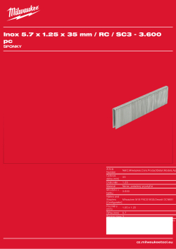 MILWAUKEE Staples II 4932492625 A4 PDF