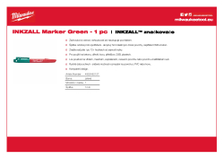 MILWAUKEE INKZALL™ značkovač 4932492127 A4 PDF