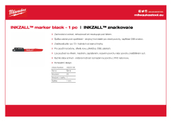 MILWAUKEE INKZALL™ značkovač s jemným hrotem 48223100 A4 PDF