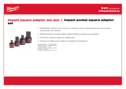 MILWAUKEE ½" SHOCKWAVE™ IMPACT DUTY set redukcí 4 ks 4932480356 A4 PDF