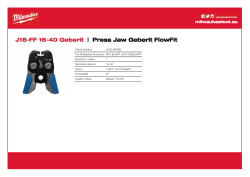MILWAUKEE Press Jaws GEBERIT 4932480982 A4 PDF