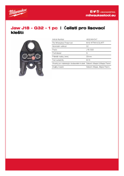 MILWAUKEE Press Jaws 4932464547 A4 PDF