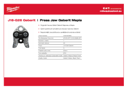 MILWAUKEE Press Jaws GEBERIT 4932480898 A4 PDF