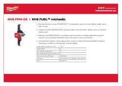 MILWAUKEE M18 FUEL™ míchadlo 4933459719 A4 PDF
