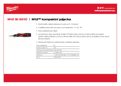 MILWAUKEE M12™ kompaktní páječka 4933459761 A4 PDF