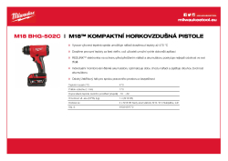 MILWAUKEE M18™ horkovzdušná pistole 4933459773 A4 PDF