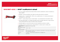MILWAUKEE M18™ multifunkční nářadí 4933446210 A4 PDF