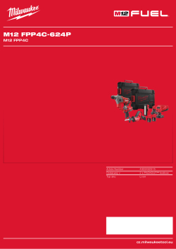 MILWAUKEE M12 ™ promo set nářadí 4933492515 A4 PDF