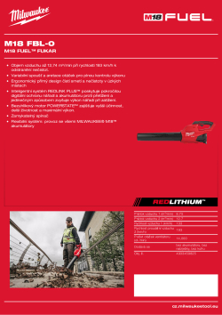 MILWAUKEE M18 FUEL™ fukar 4933459825 A4 PDF