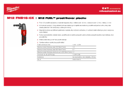 MILWAUKEE M12 FUEL™ prostřihovač plechu 1,6 mm 4933479618 A4 PDF