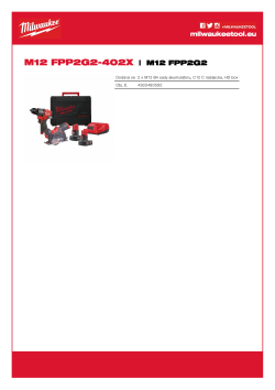 MILWAUKEE M18 FUEL™ sada nářadí 4933480592 A4 PDF
