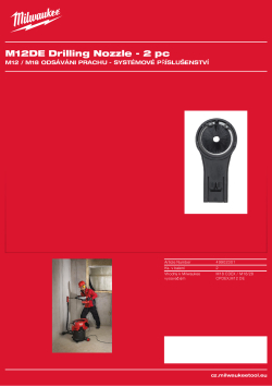 MILWAUKEE Vrtací tryska 49902301 A4 PDF