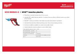 MILWAUKEE M18™ řezačka plechu 4933447935 A4 PDF