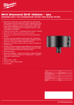 MILWAUKEE 102 mm - M14 4932478287 A4 PDF