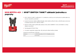 MILWAUKEE M18™ SWITCH TANK™ základní jednotka s popruhy 4933464962 A4 PDF