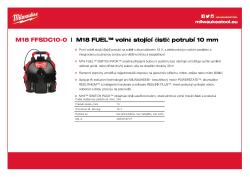 MILWAUKEE M18 FUEL™ volně stojící čistič potrubí 10 mm 4933459707 A4 PDF