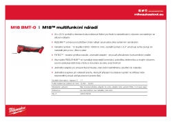 MILWAUKEE M18™ multifunkční nářadí 4933446203 A4 PDF