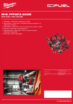 MILWAUKEE M18 FUEL™ sada nářadí 4933480875 A4 PDF