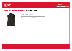 MILWAUKEE M12™ vyhřívaná prošívaná vesta 4932480077 A4 PDF