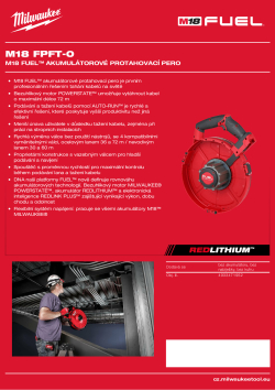 MILWAUKEE M18 FUEL™ akumulátorové protahovací pero 4933471952 A4 PDF