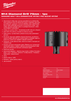 MILWAUKEE 75 mm - M14 4932478286 A4 PDF
