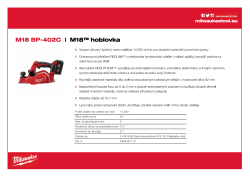 MILWAUKEE M18™ hoblík 4933451114 A4 PDF