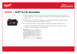MILWAUKEE M18™ 5,0 Ah akumulátor 4932430483 A4 PDF