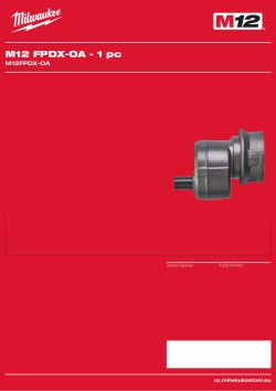 MILWAUKEE M12 FPDX-OA 4932464481 A4 PDF
