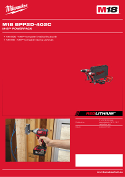 MILWAUKEE M18™  sada nářadí 4933447126 A4 PDF