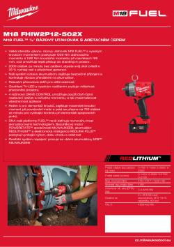 MILWAUKEE M18 FUEL™ ½″ rázový utahovák s aretačním čepem 4933492786 A4 PDF