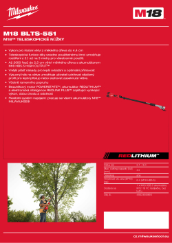 MILWAUKEE M18™ teleskopické nůžky 4933480866 A4 PDF