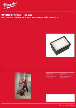 MILWAUKEE Filtr. 49902306 A4 PDF