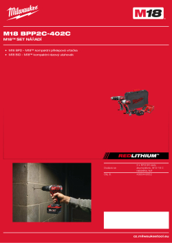 MILWAUKEE M18™ set nářadí 4933443552 A4 PDF