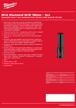 MILWAUKEE 18 mm - M14 4932478276 A4 PDF