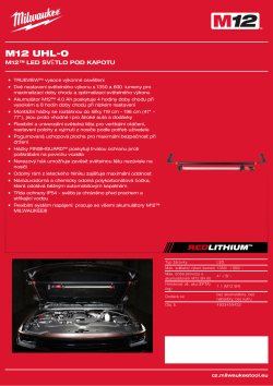 MILWAUKEE M12™  světlo pod kapotu 4933459432 A4 PDF