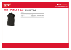 MILWAUKEE M12™ vyhřívaná prošívaná vesta 4932480078 A4 PDF