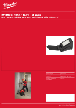 MILWAUKEE Filtrační sada 3 ks 49902340 A4 PDF