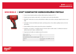 MILWAUKEE M18™ horkovzdušná pistole 4933459771 A4 PDF