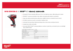 MILWAUKEE M18™ ⅜″ rázový utahovák 4933443600 A4 PDF