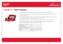 MILWAUKEE M18™ hoblík 4933451113 A4 PDF