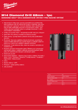 MILWAUKEE 68 mm - M14 4932478285 A4 PDF